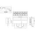 3.81MM pitch plug-in PCB terminal welding socket